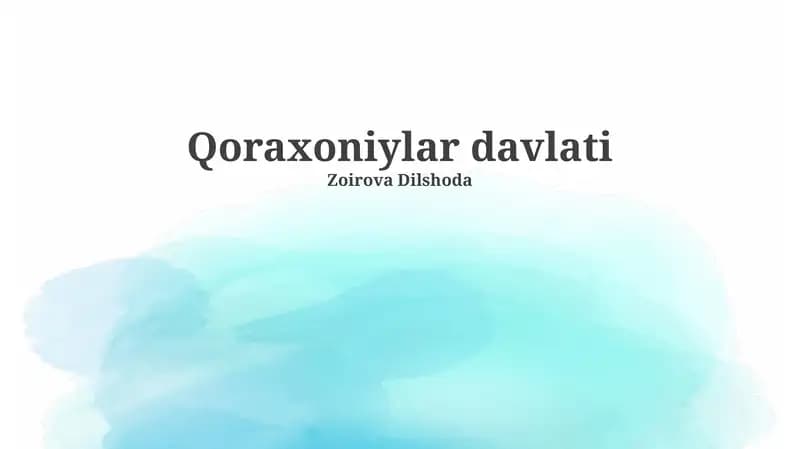Qoraxoniylar davlati