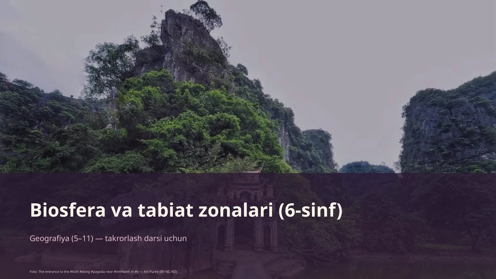 Biosfera va tabiat zonalari (6-sinf)
