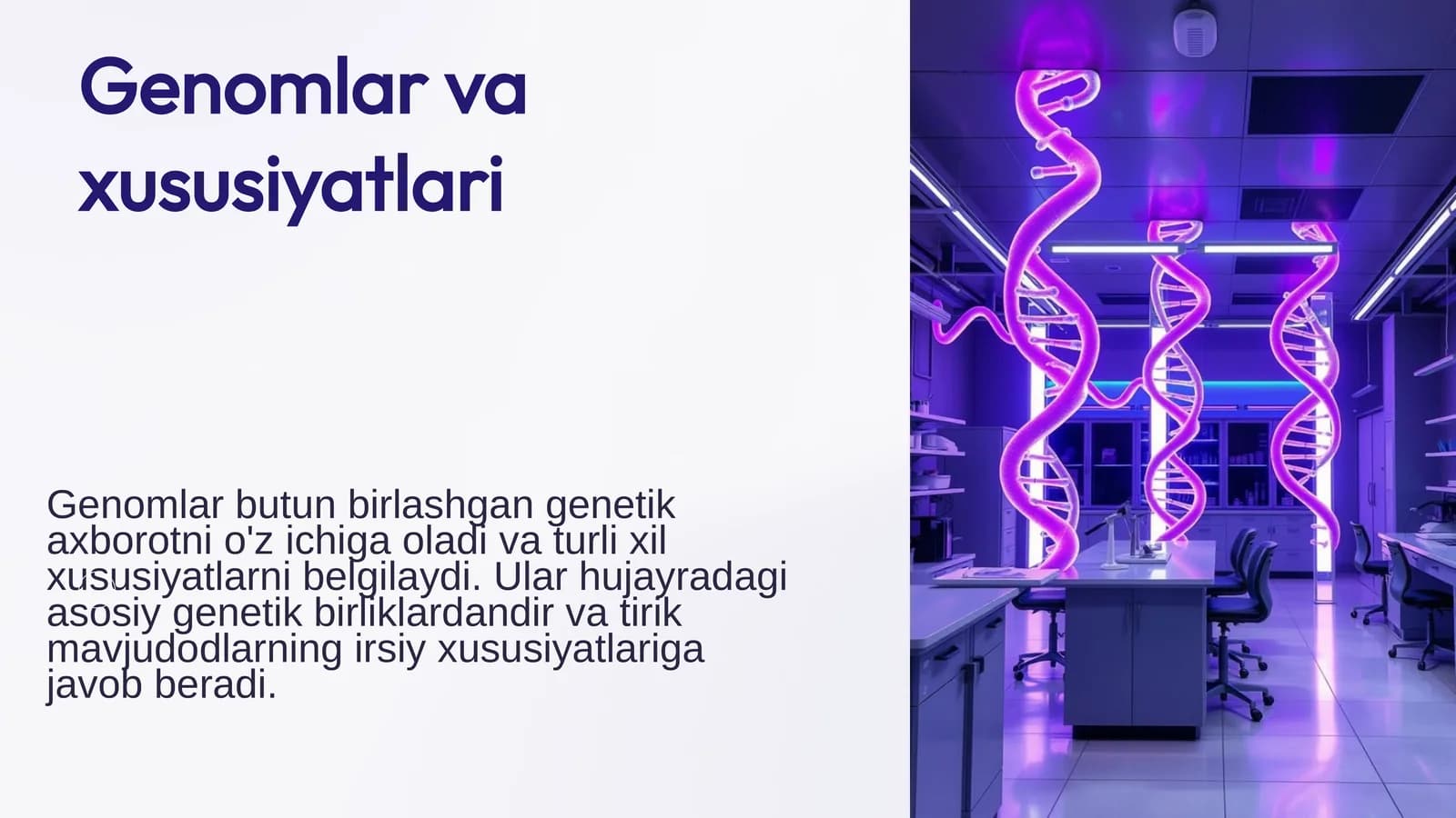 Genomlar va xususiyatlari