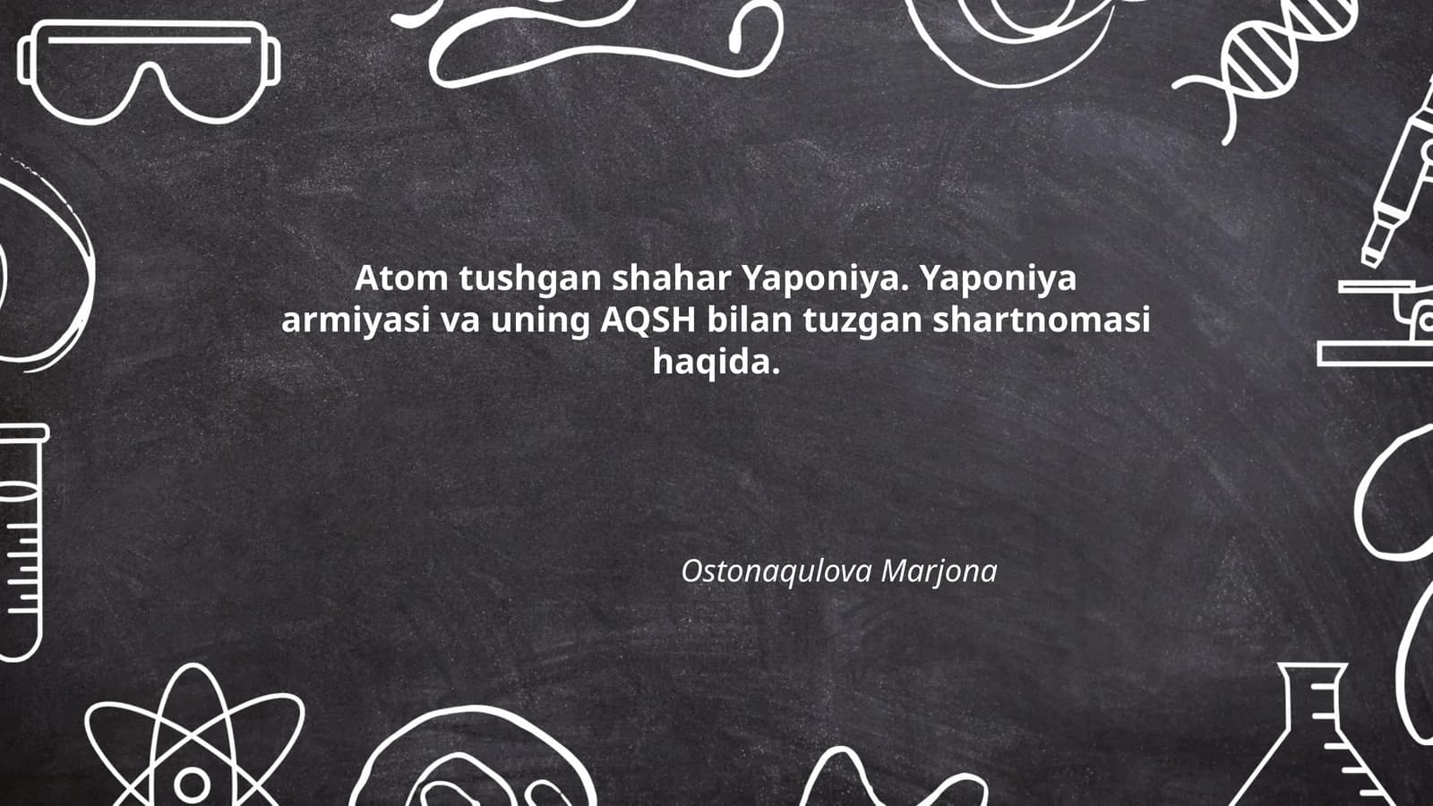 Atom tushgan shaharlar