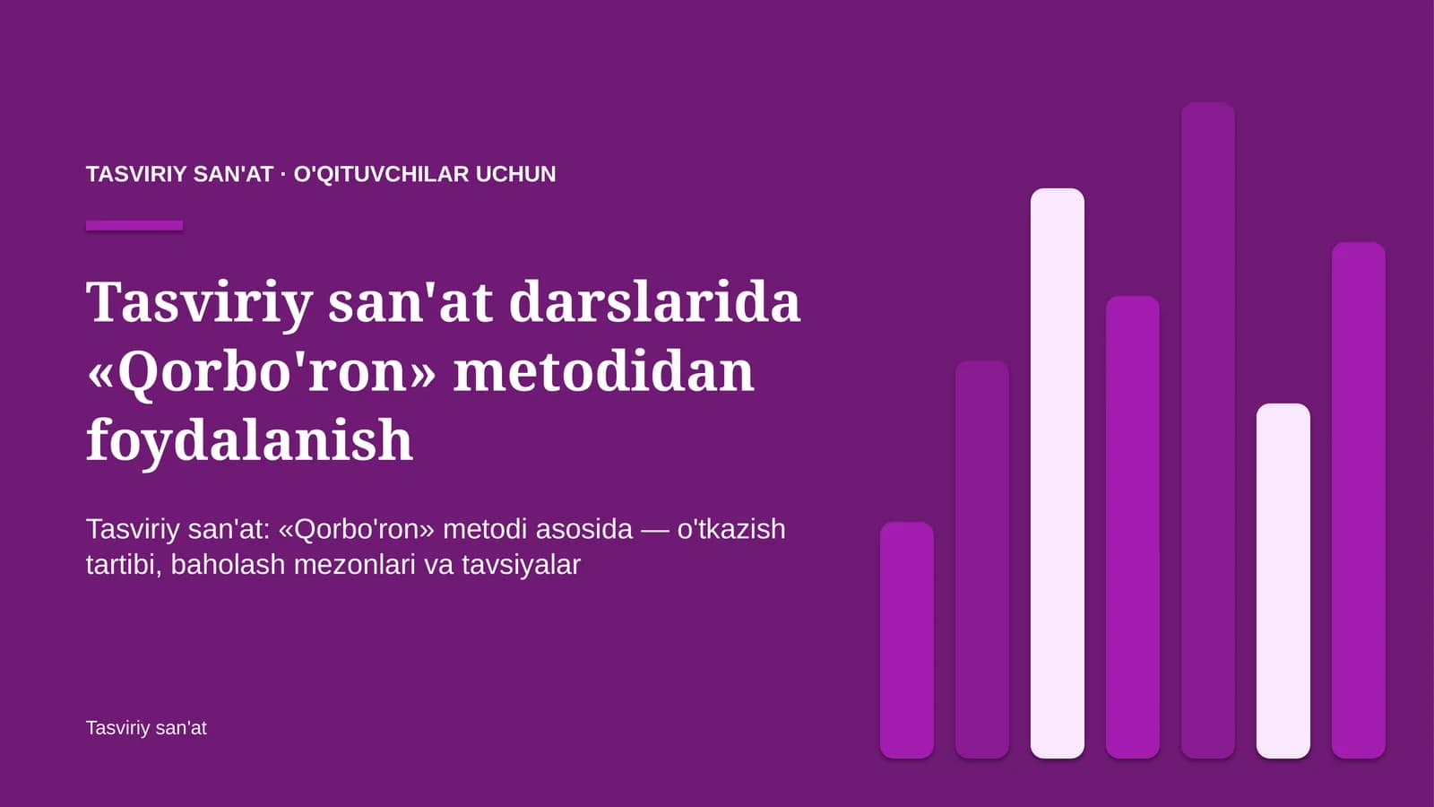 tasviriy san'at darslarida qorbo'ron metodidan foydalanish 4595