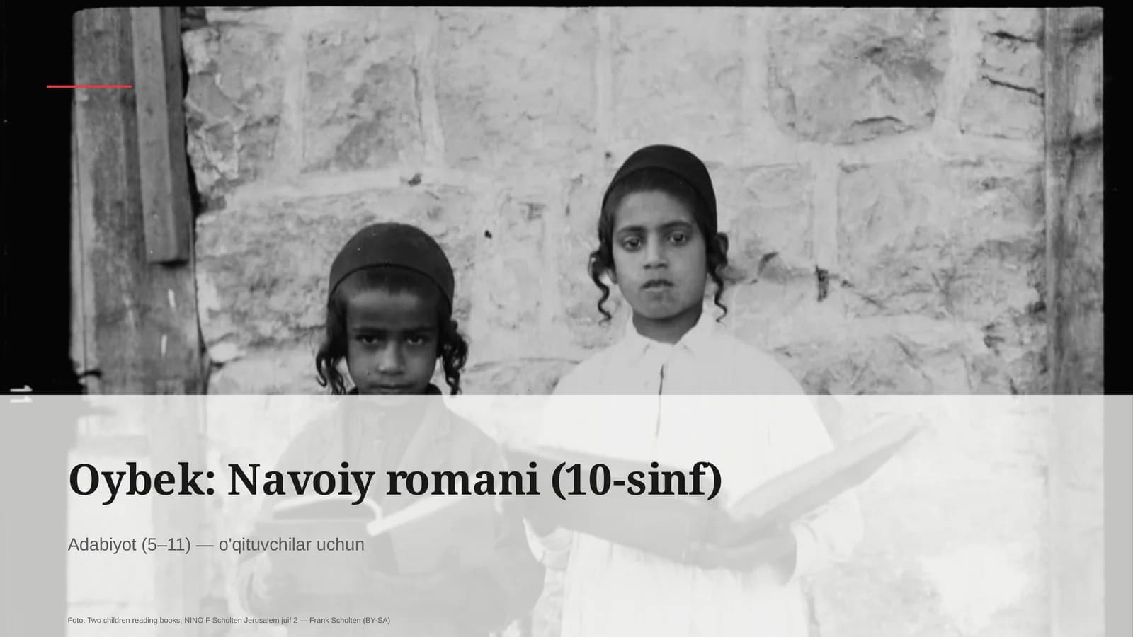 Oybek: Navoiy romani (10-sinf)