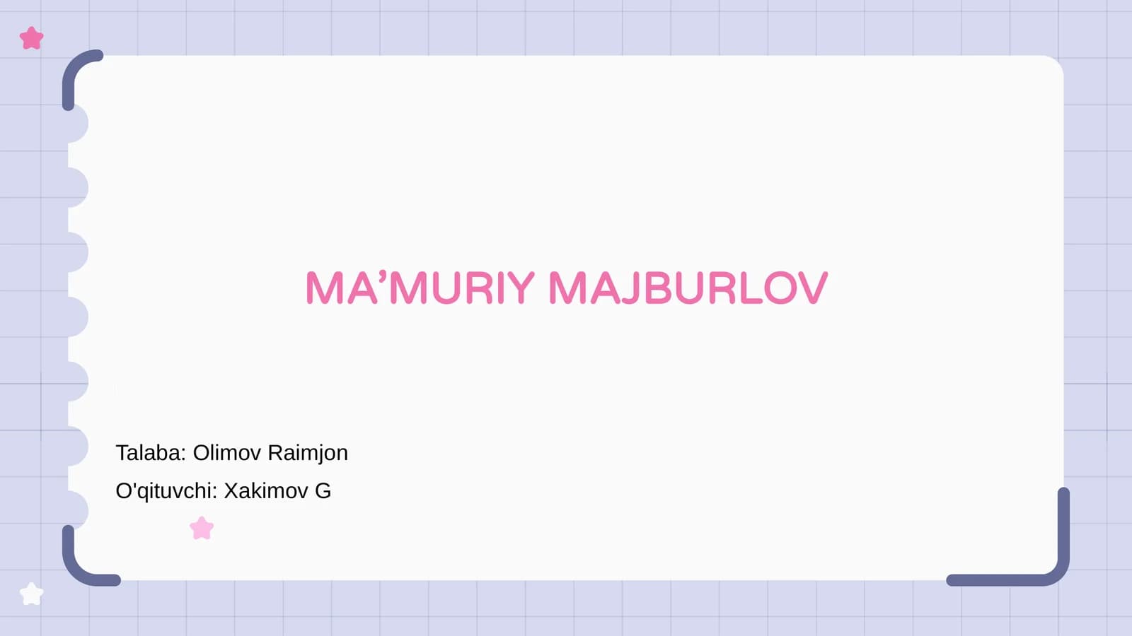 Ma’Muriy Majburlov