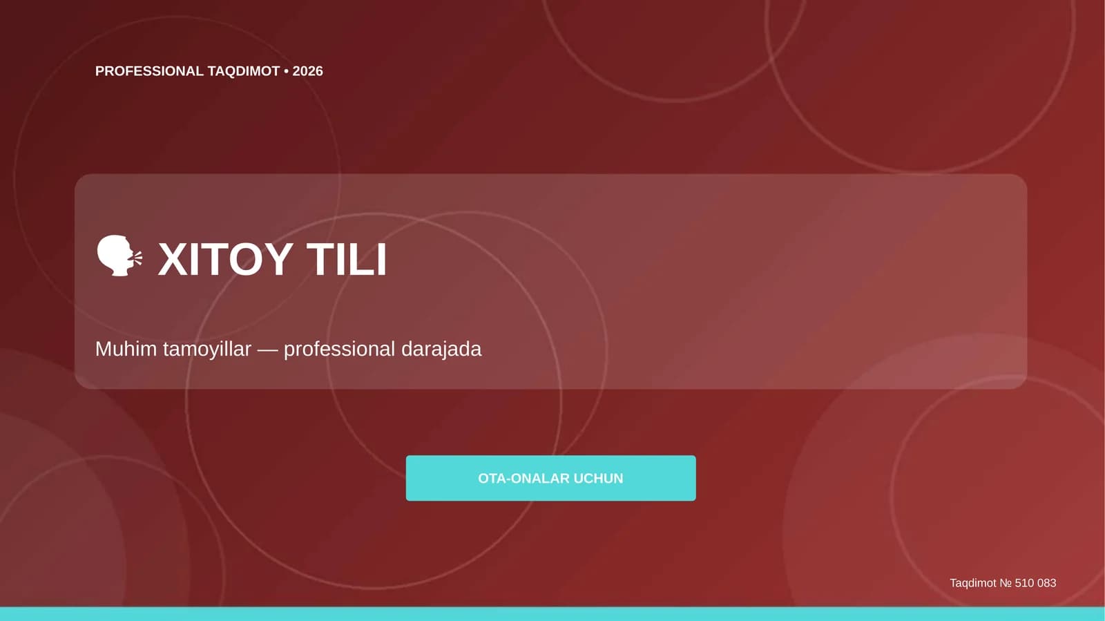 Xitoy tili: muhim tamoyillar (professional darajada) [ota-onalar uchun]