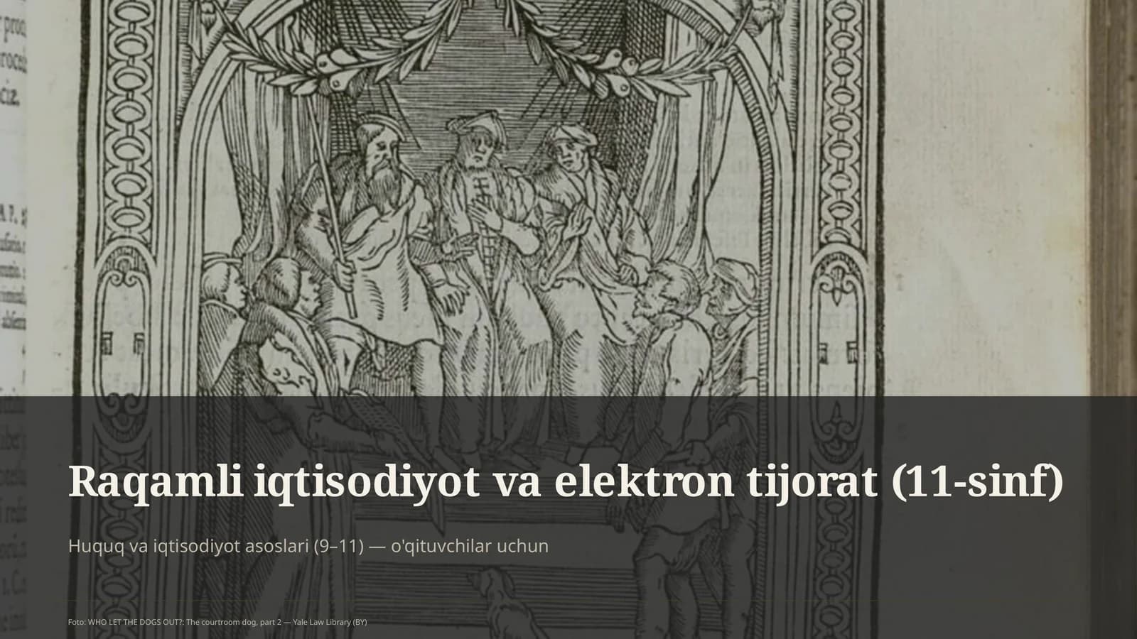 Raqamli iqtisodiyot va elektron tijorat (11-sinf)