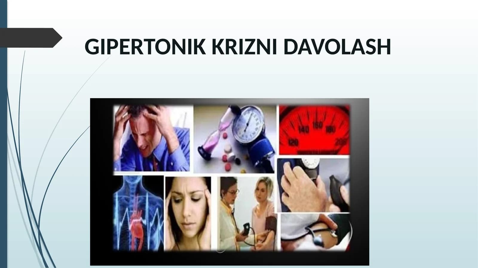 GIPERTONIK KRIZNI DAVOLASH