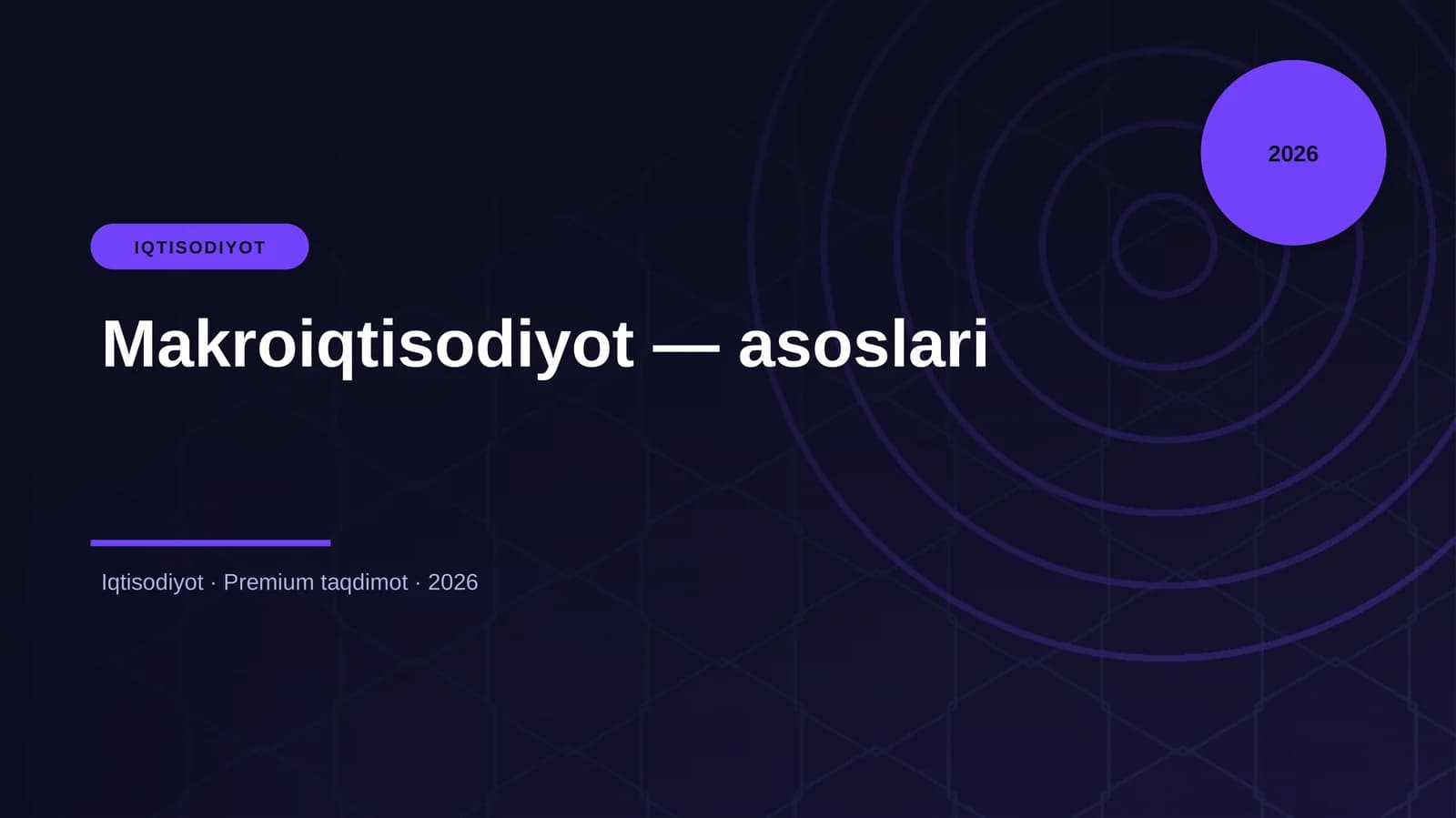 Makroiqtisodiyot — asoslari