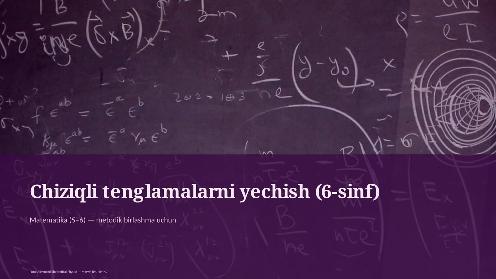 Chiziqli tenglamalarni yechish (6-sinf)