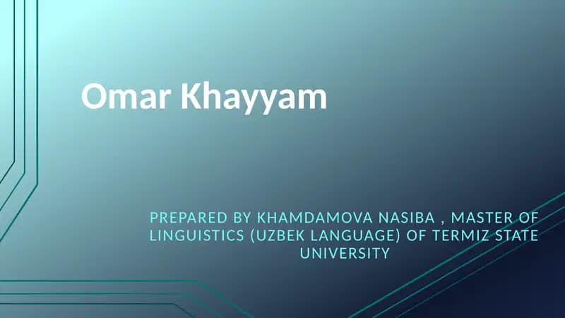 Omar Khayyam