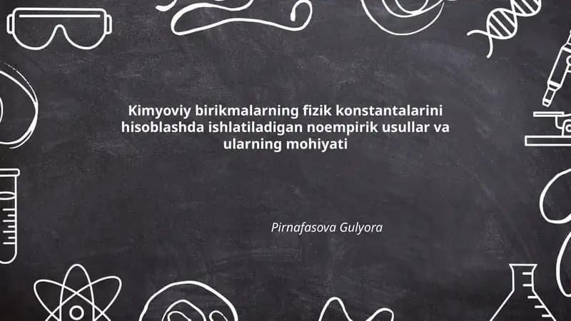 Ab initio usullar va Hartree-Fock (HF) metodining asoslari