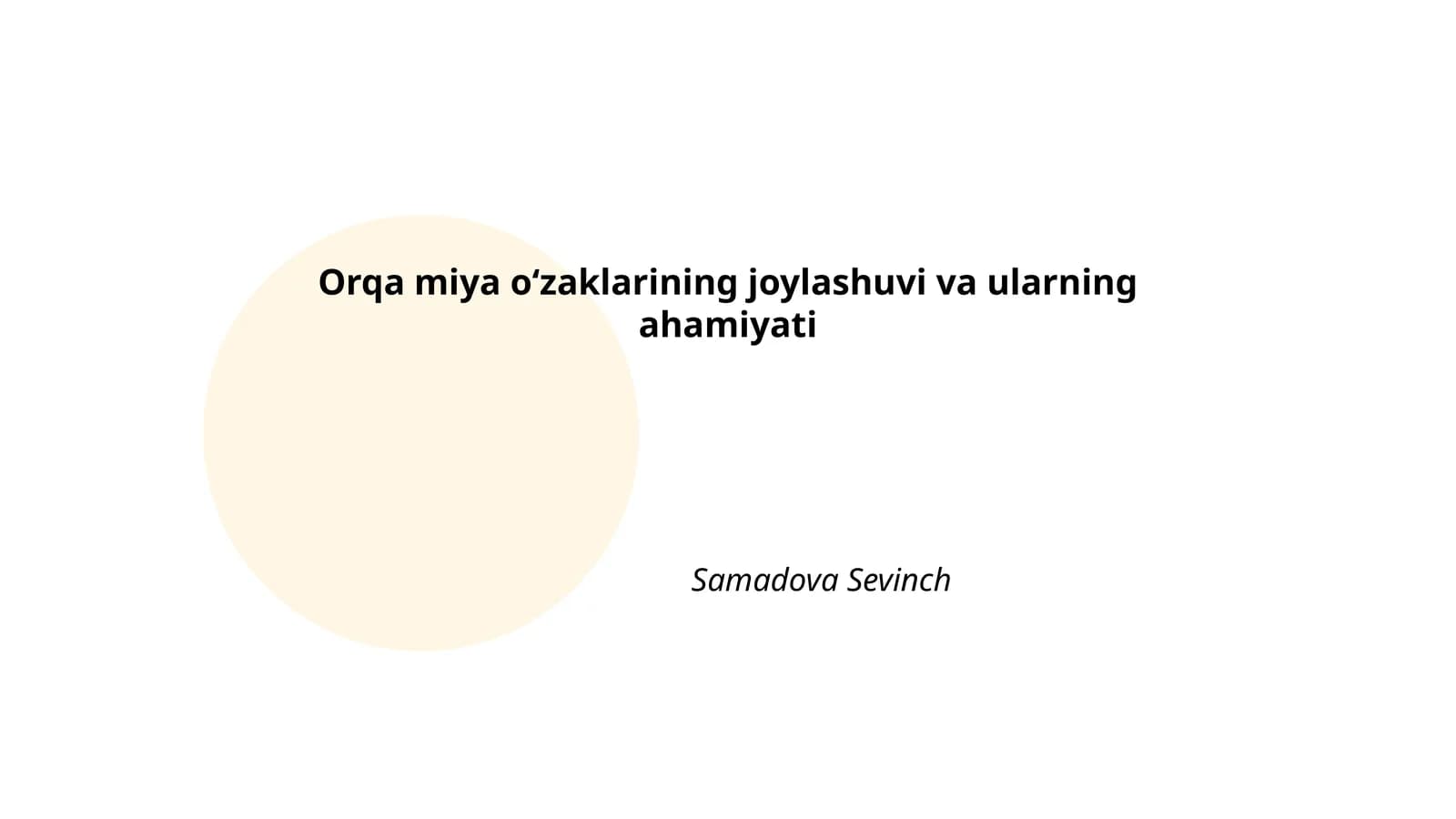 Orqa miya oʻzaklarining anatomiyasi