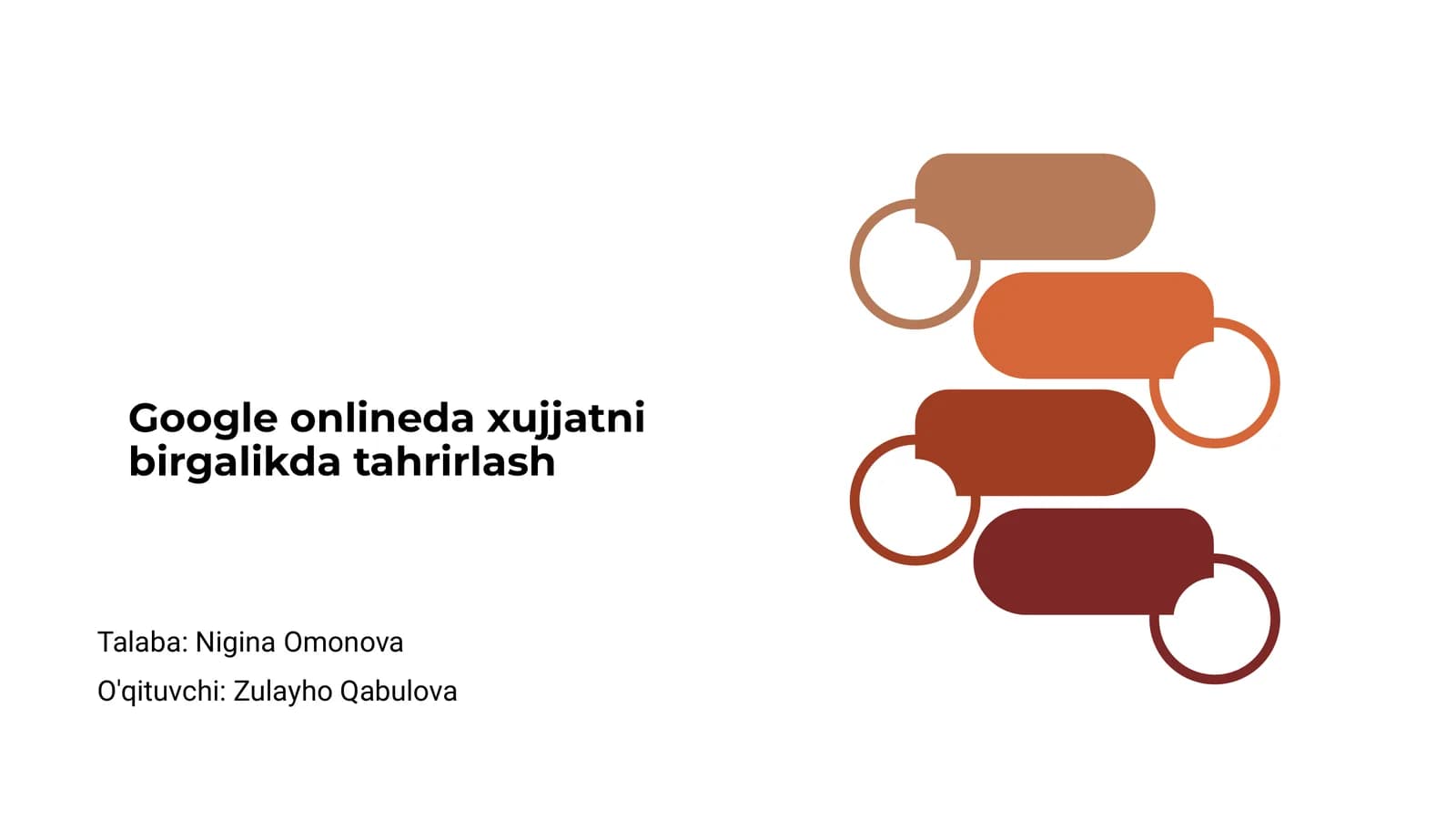 Google onlineda xujjatni birgalikda tahrirlash