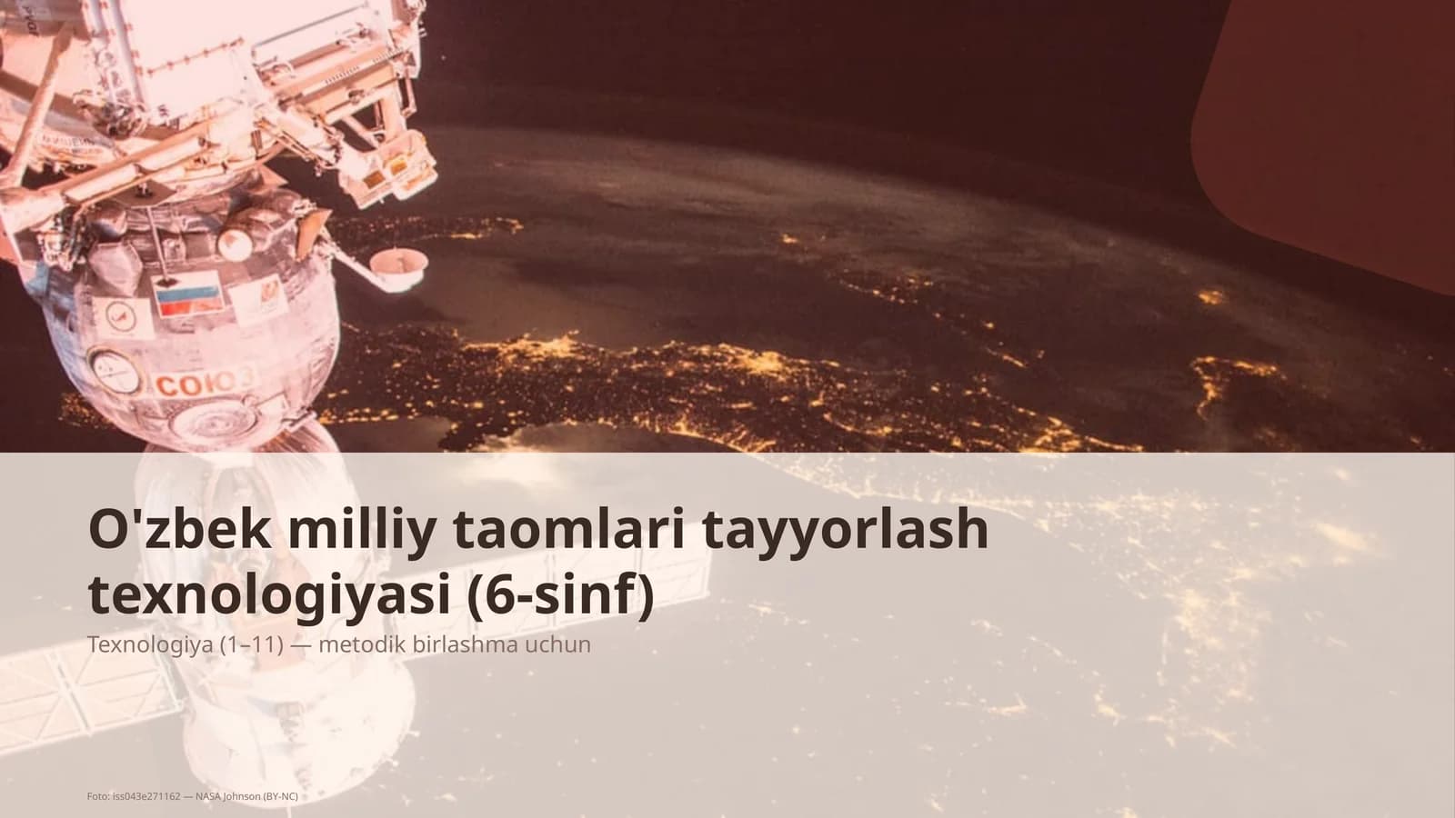 O'zbek milliy taomlari tayyorlash texnologiyasi (6-sinf)