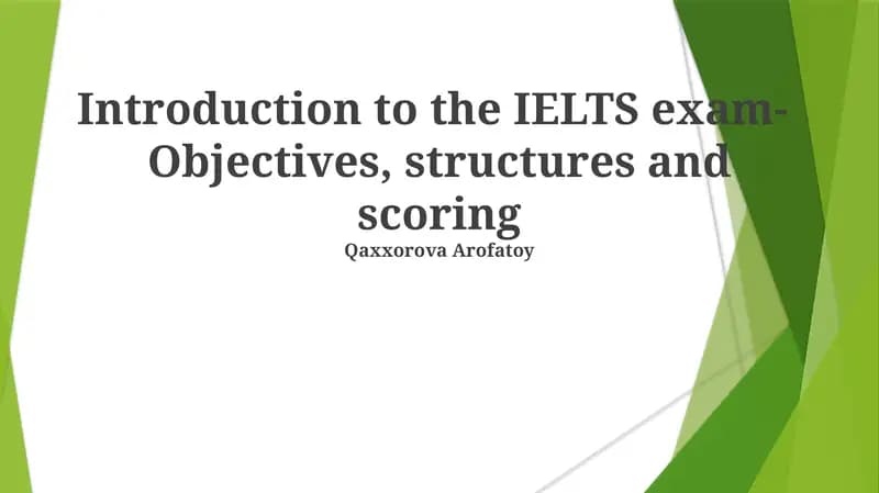 Tanlovga tayyorgarlik kursi: TOEFL, IELTS, SAT