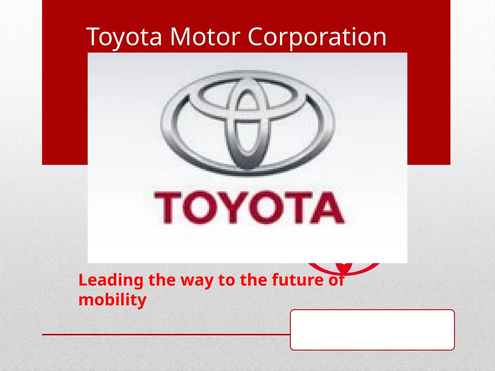 Toyota Motor Corporation