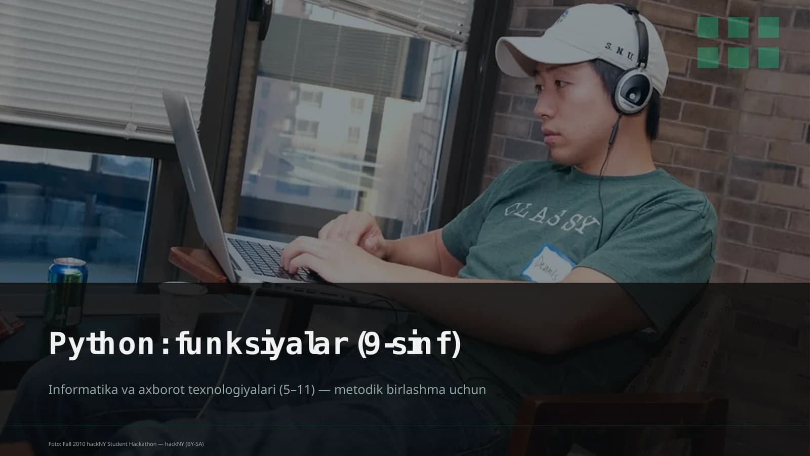 Python: funksiyalar (9-sinf)