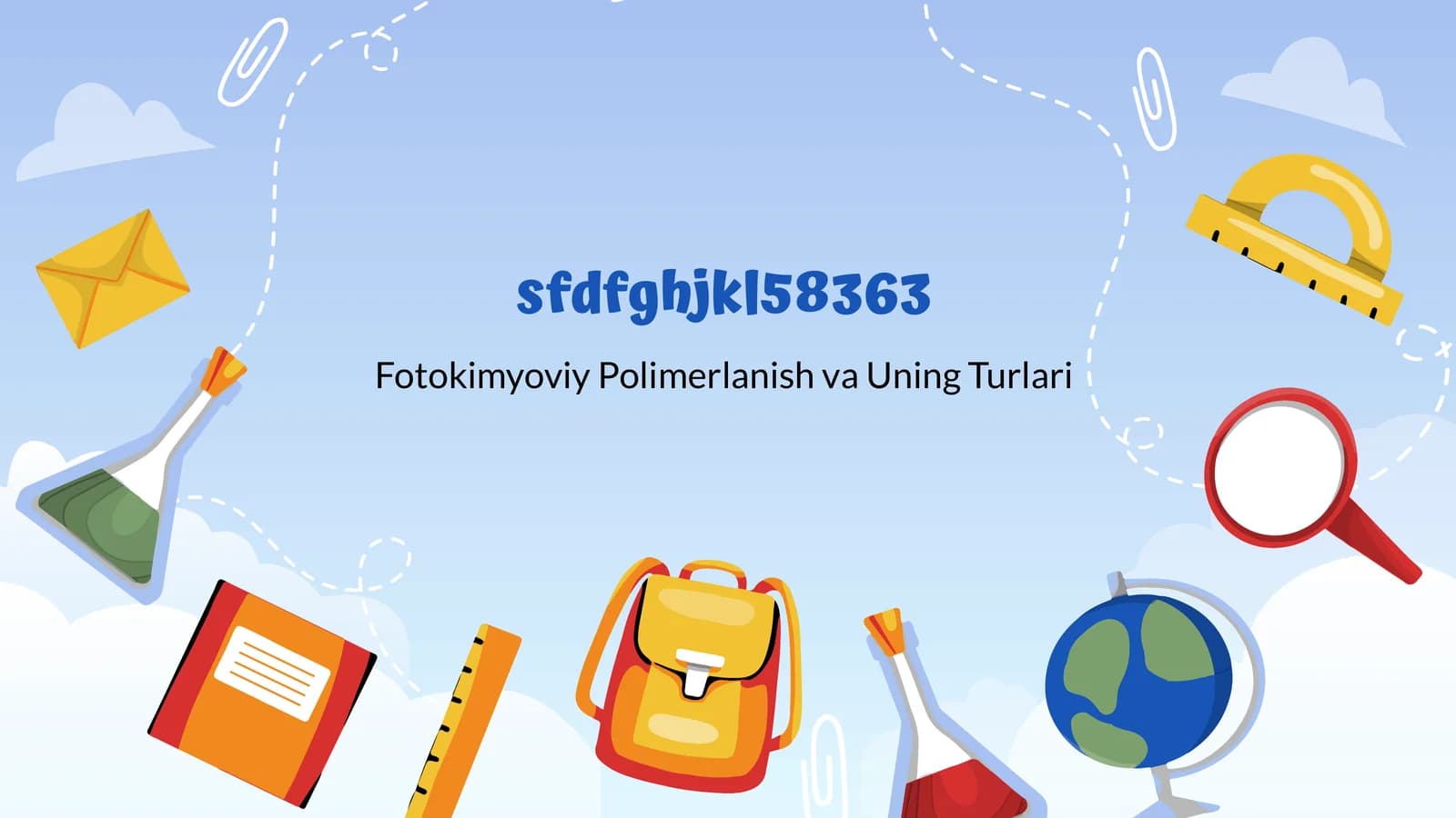 Fotokimyoviy Polimerlanish va Uning Turlari