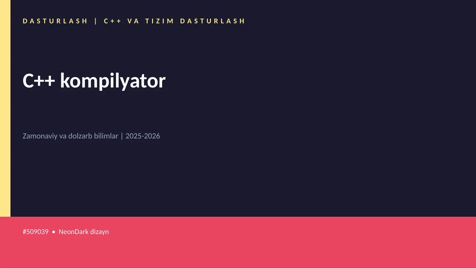 C++ kompilyator