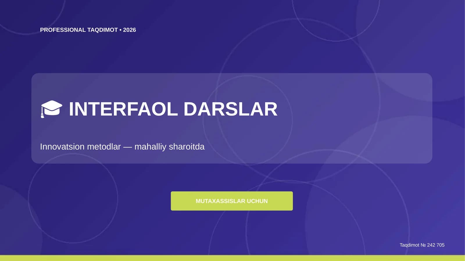 INTERFAOL DARSLAR