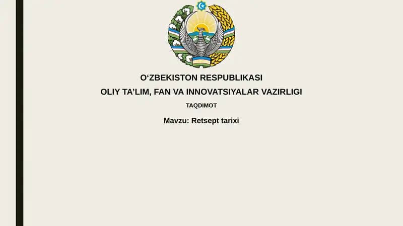 Retsepttarixi