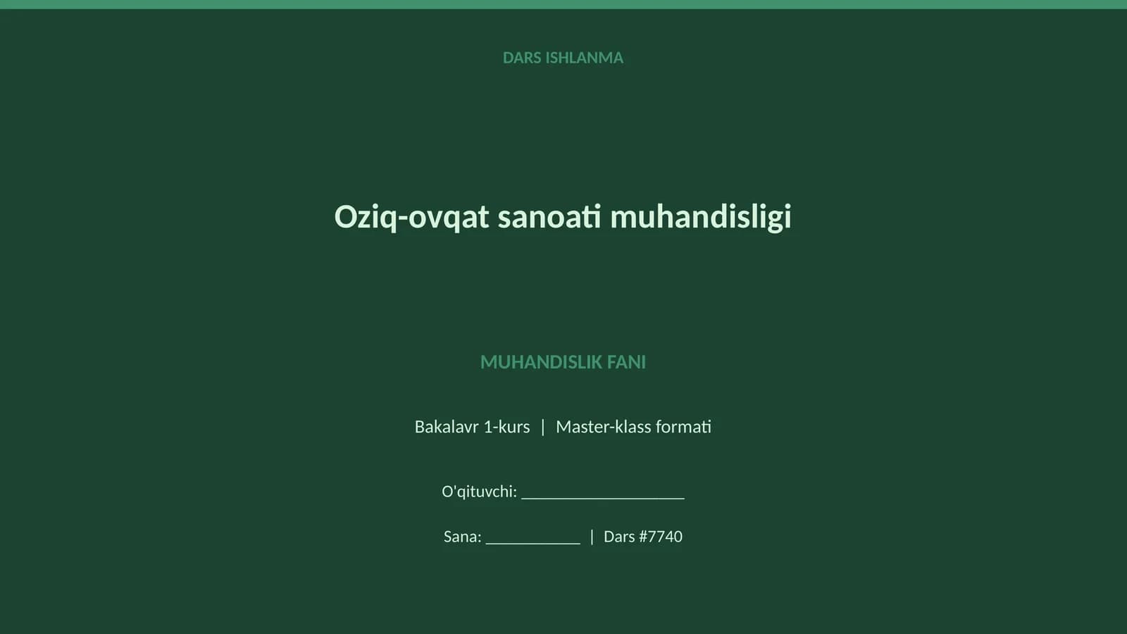 Oziq-ovqat sanoati muhandisligi