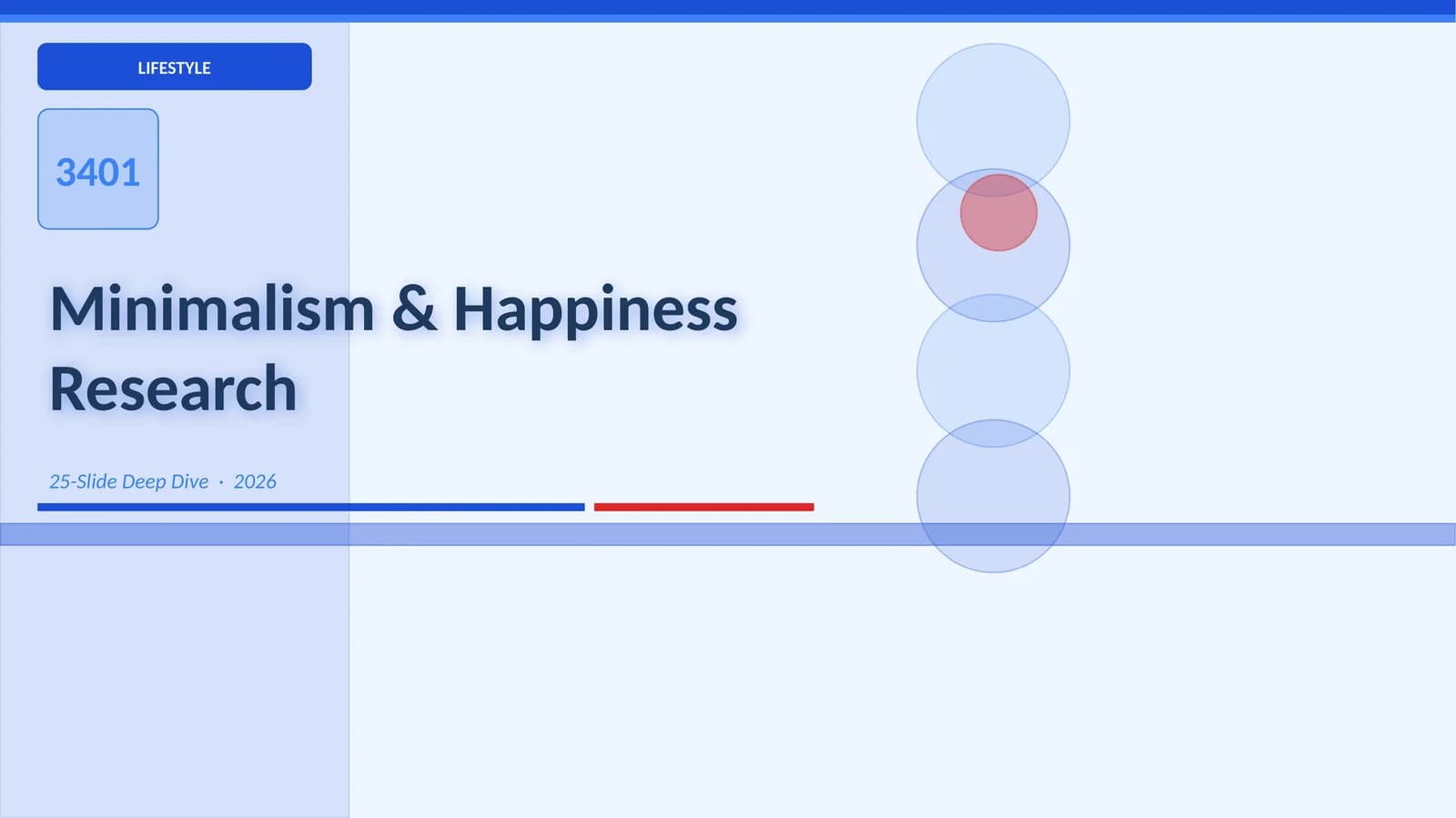 Minimalism & Happiness Research