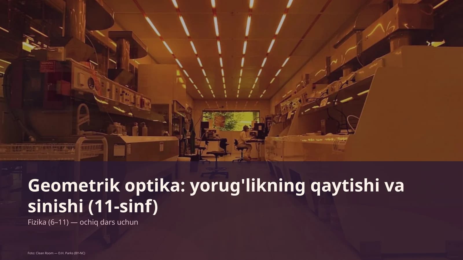 Geometrik optika: yorug'likning qaytishi va sinishi (11-sinf)