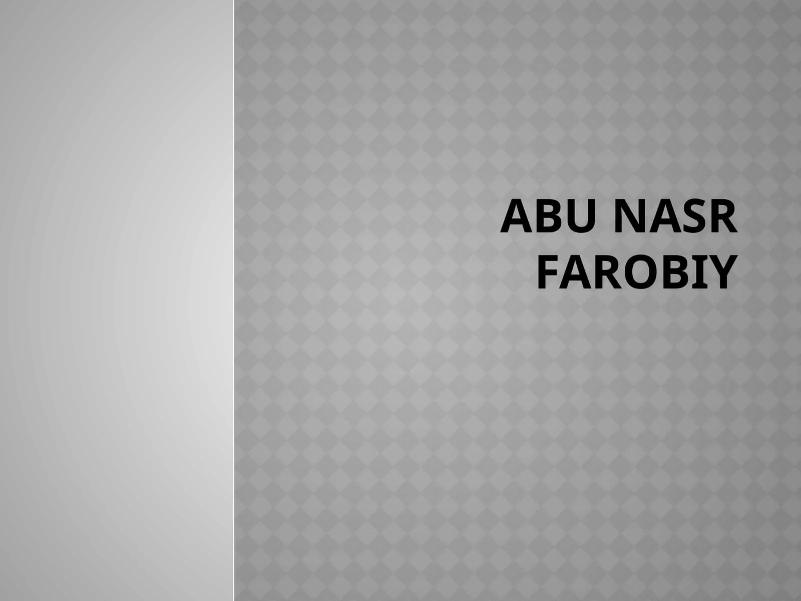 Abu Nasr Farobiy