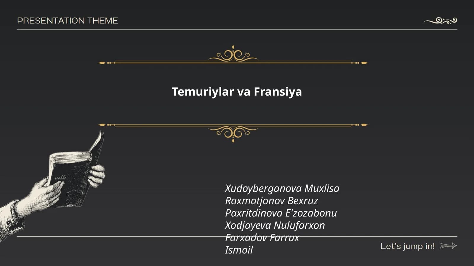 Temuriylar va Fransiya