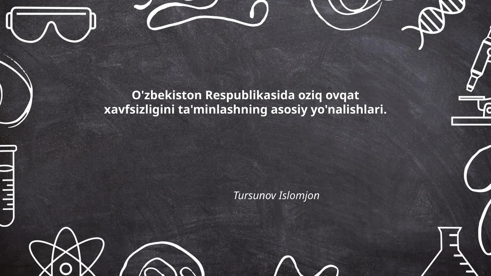 Qishloq xo'jaligini rivojlantirish