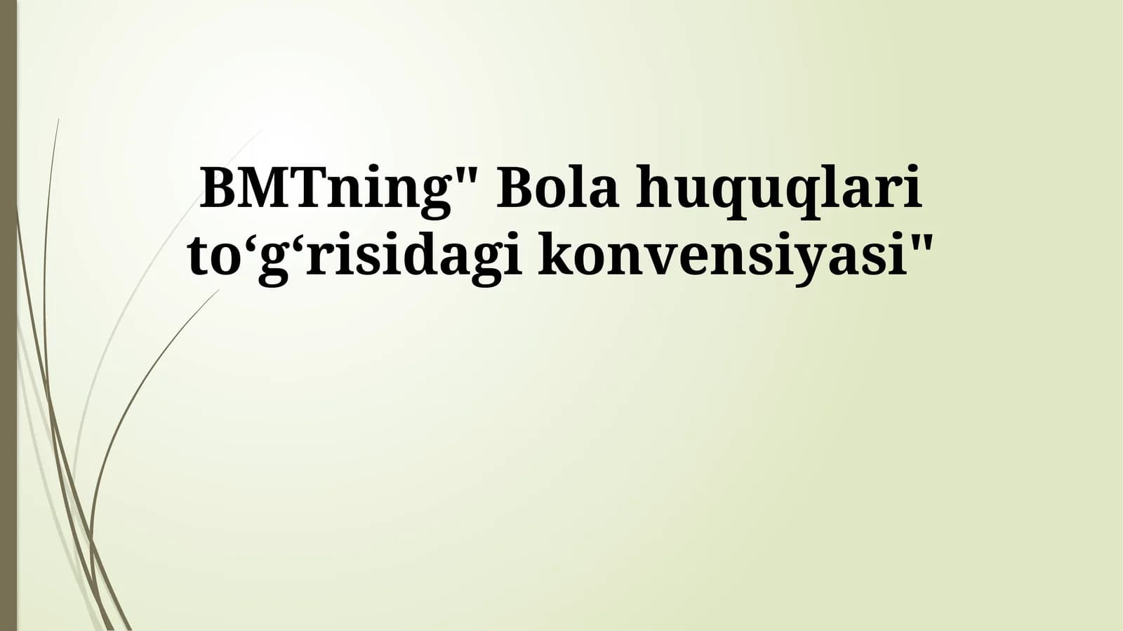 Bolalar Huquqlari Konvensiyasi