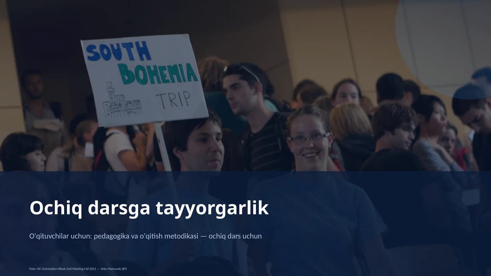 Ochiq darsga tayyorgarlik