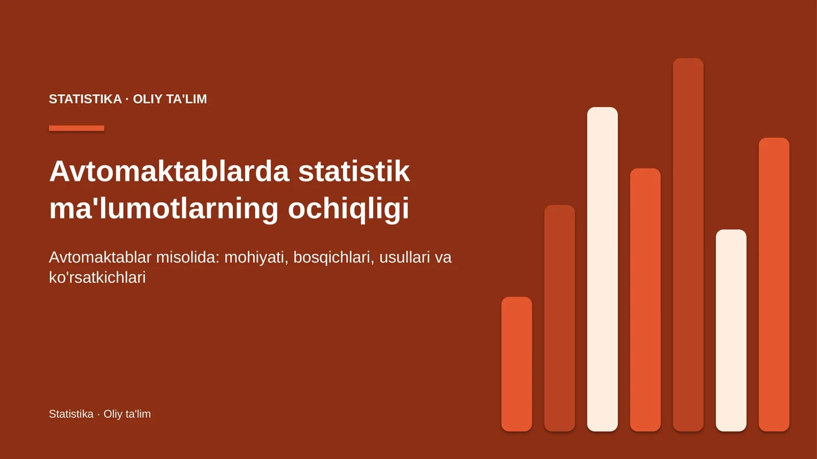 avtomaktablarda statistik ma'lumotlarning ochiqligi 6961