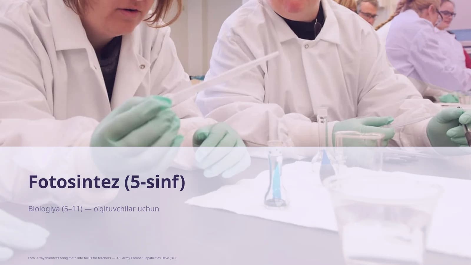 Fotosintez (5-sinf)