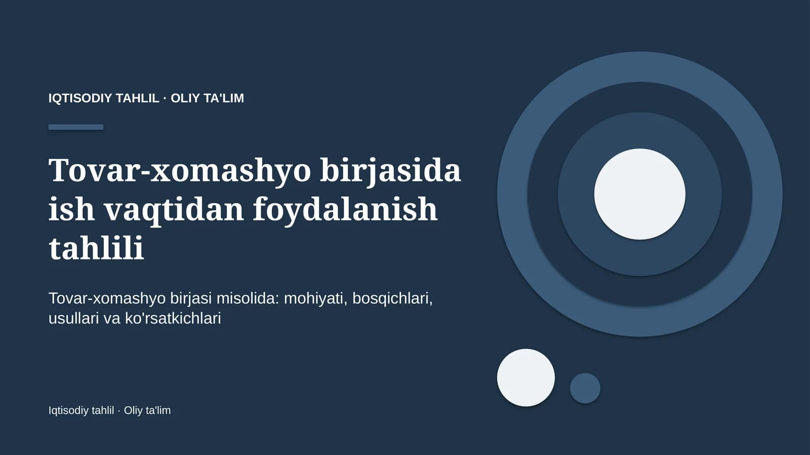 tovar xomashyo birjasida ish vaqtidan foydalanish tahlili 1508