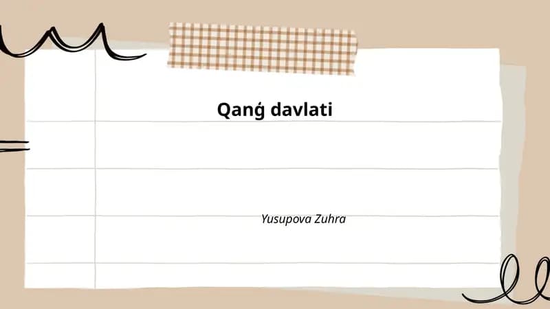Qanģ davlati