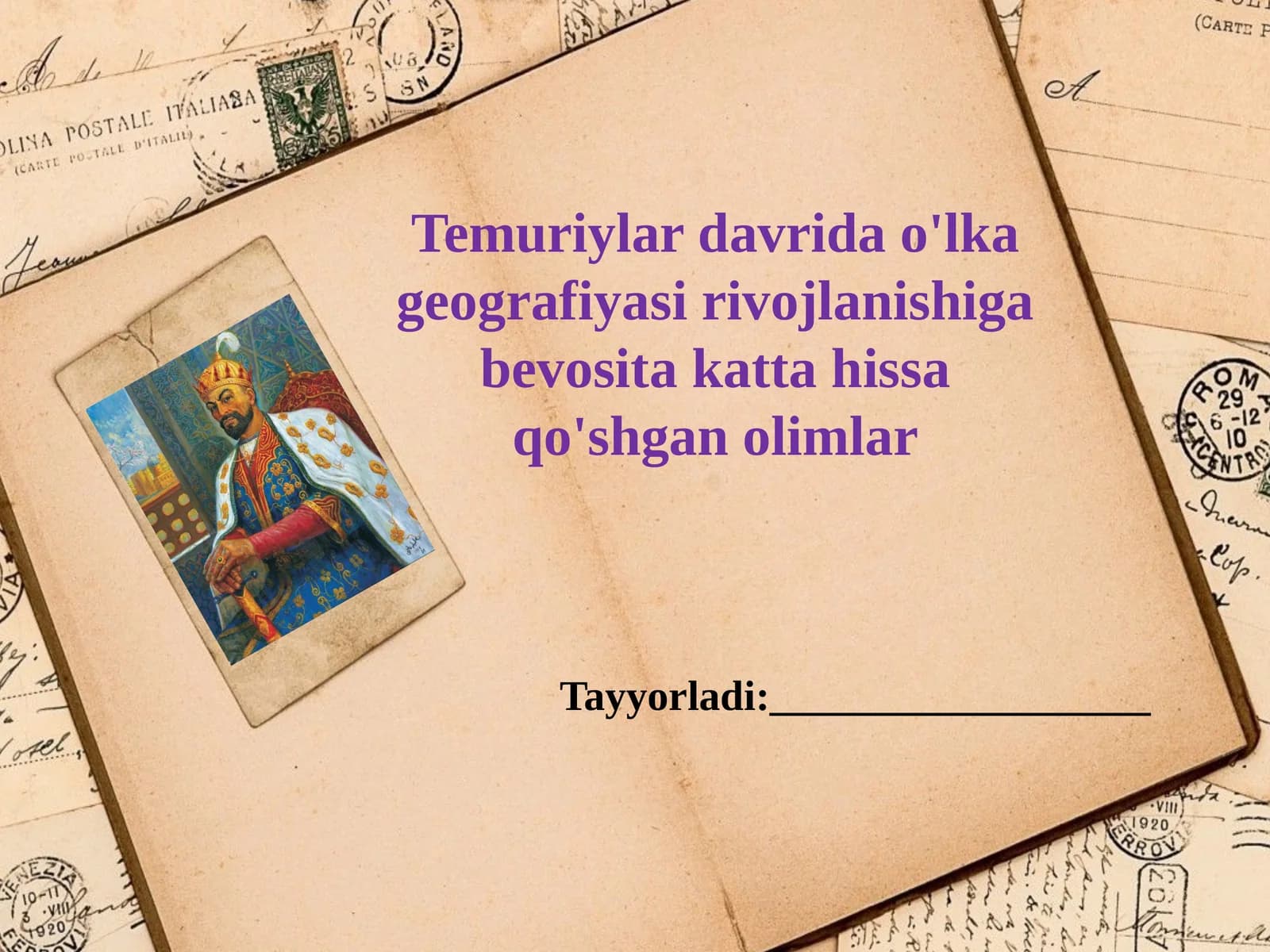 Temuriylar davrida geografiya