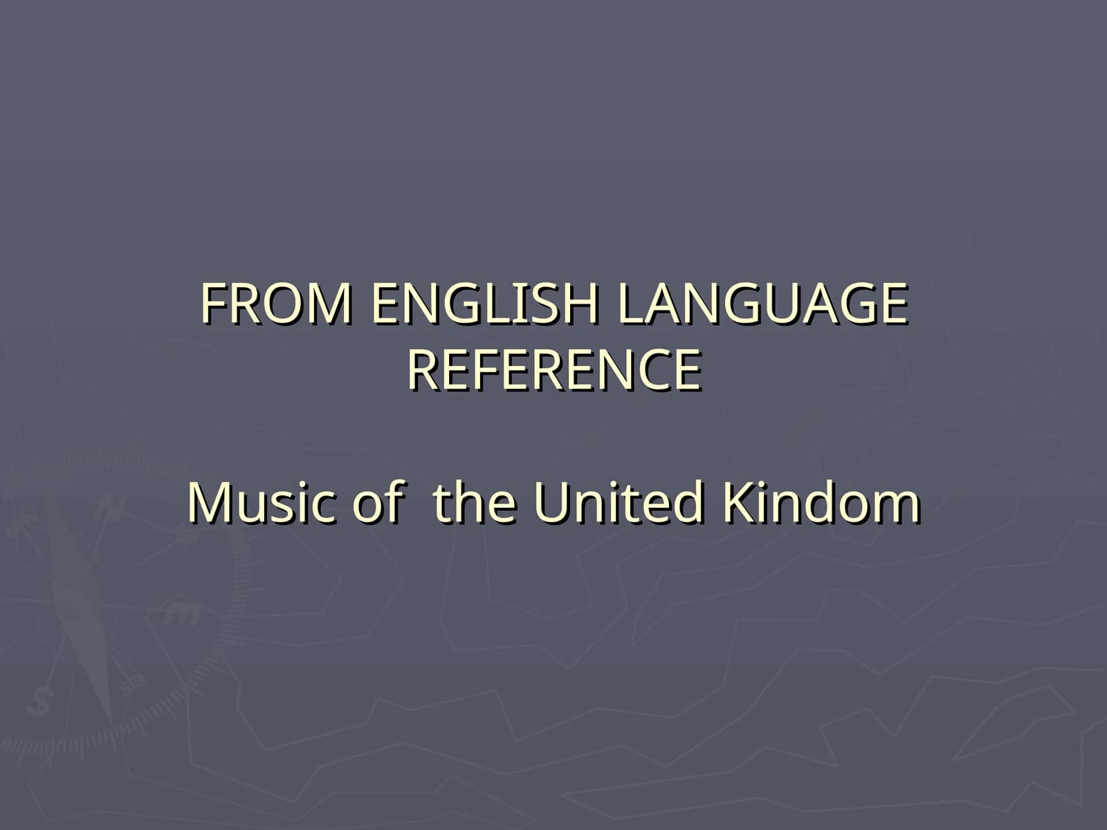 Music of the United Kindom