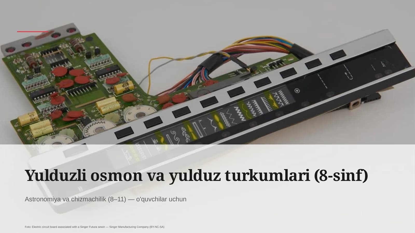 Yulduzli osmon va yulduz turkumlari (8-sinf)