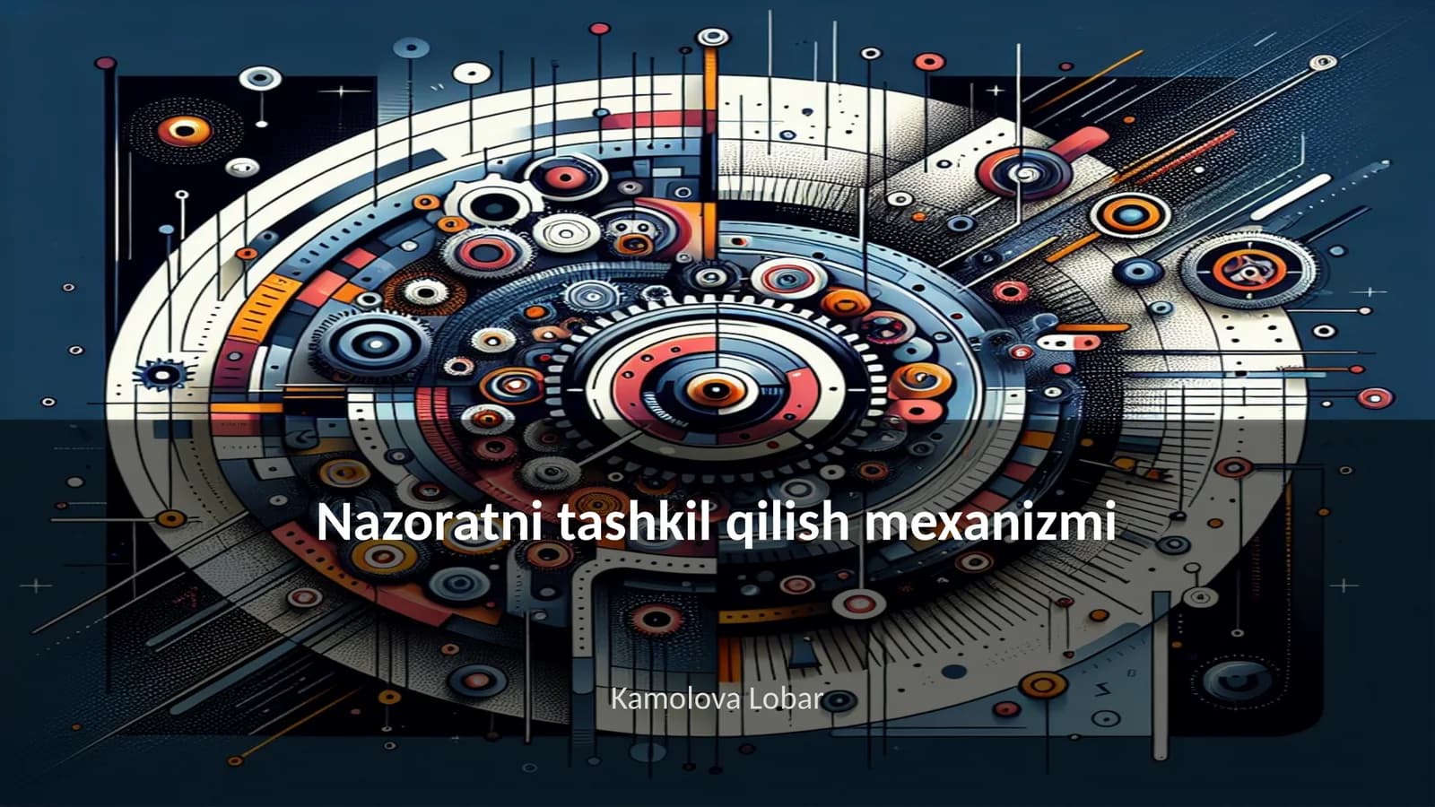 Nazoratni tashkil qilish mexanizmi