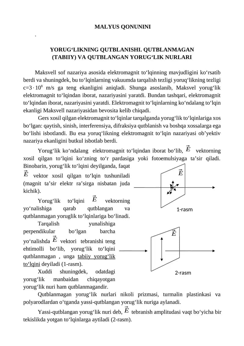 MALYUS QONUNINI