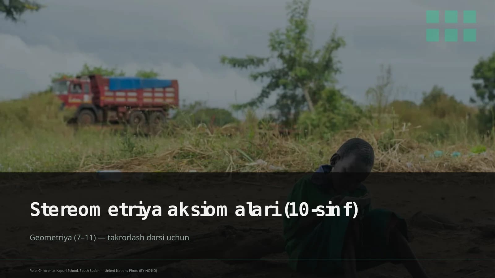 Stereometriya aksiomalari (10-sinf)