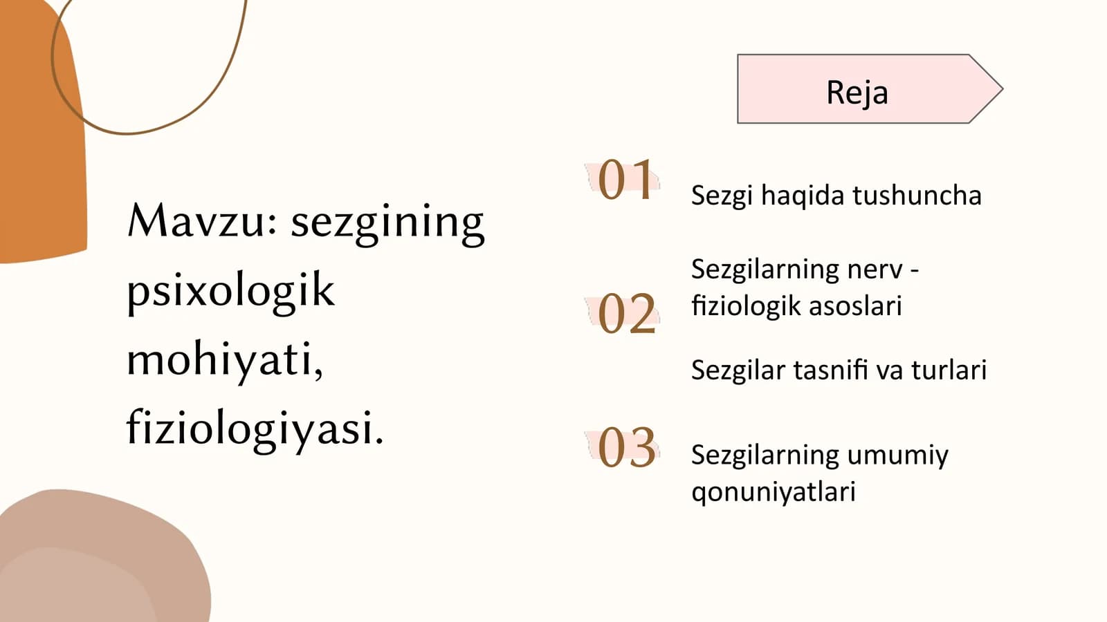sezgining psixologik mohiyati, fiziologiyasi.