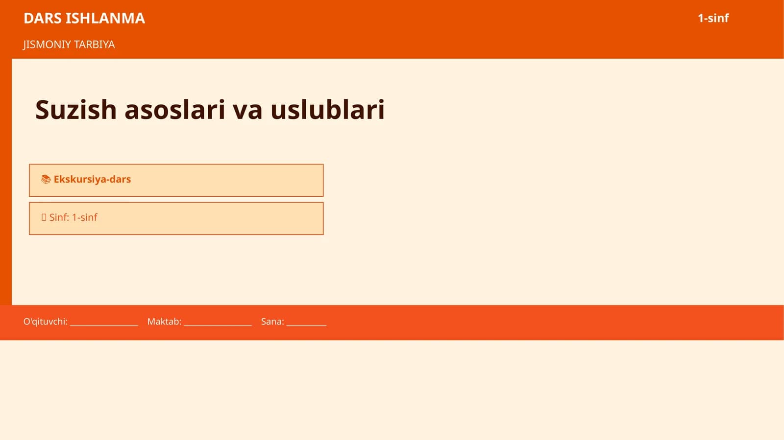 Suzish asoslari va uslublari