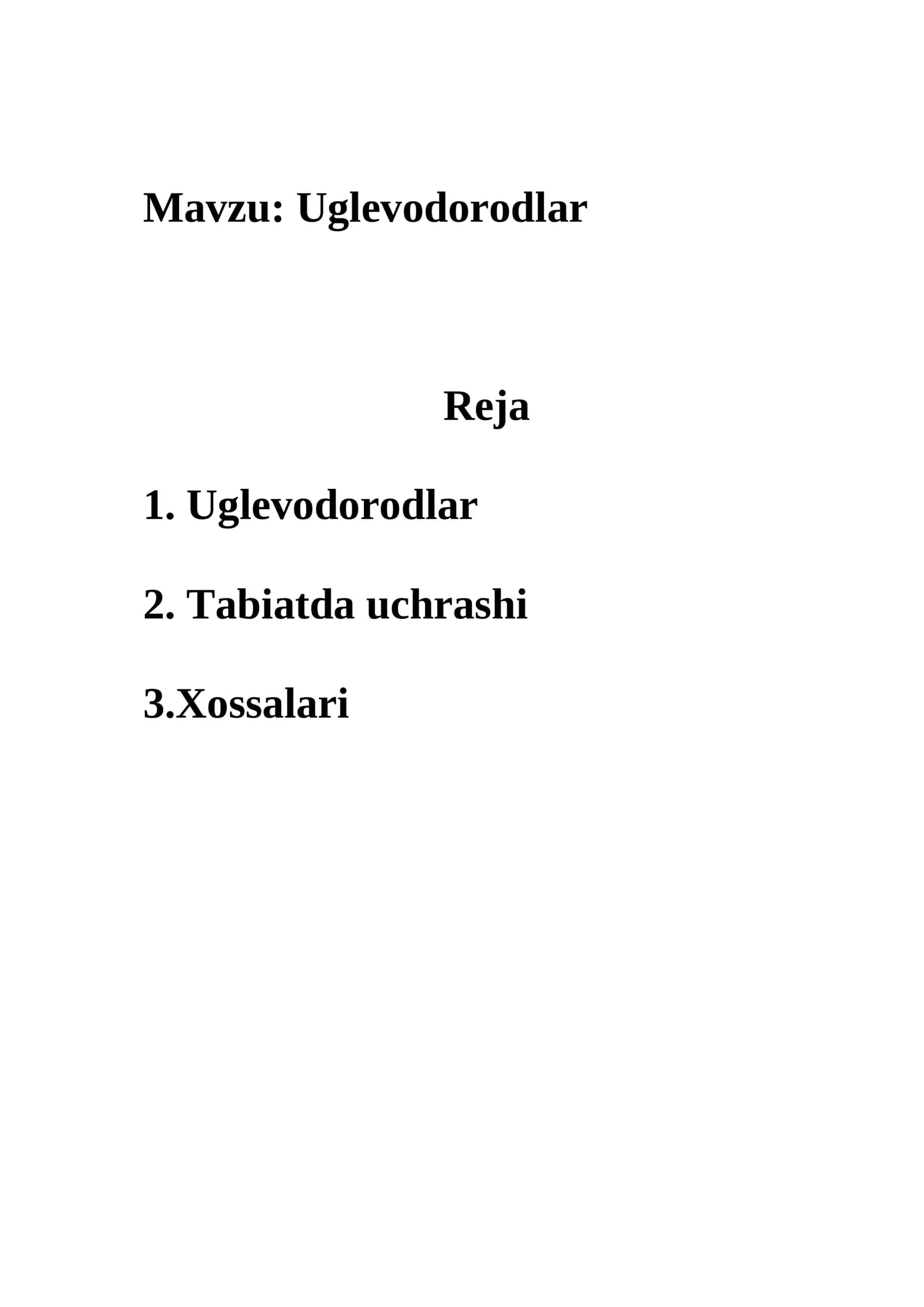 Uglevodorodlar