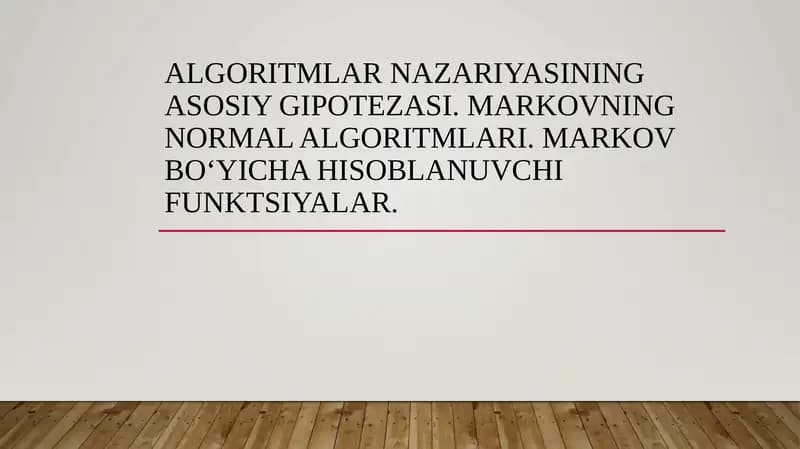 Algoritmlar nazariyasi