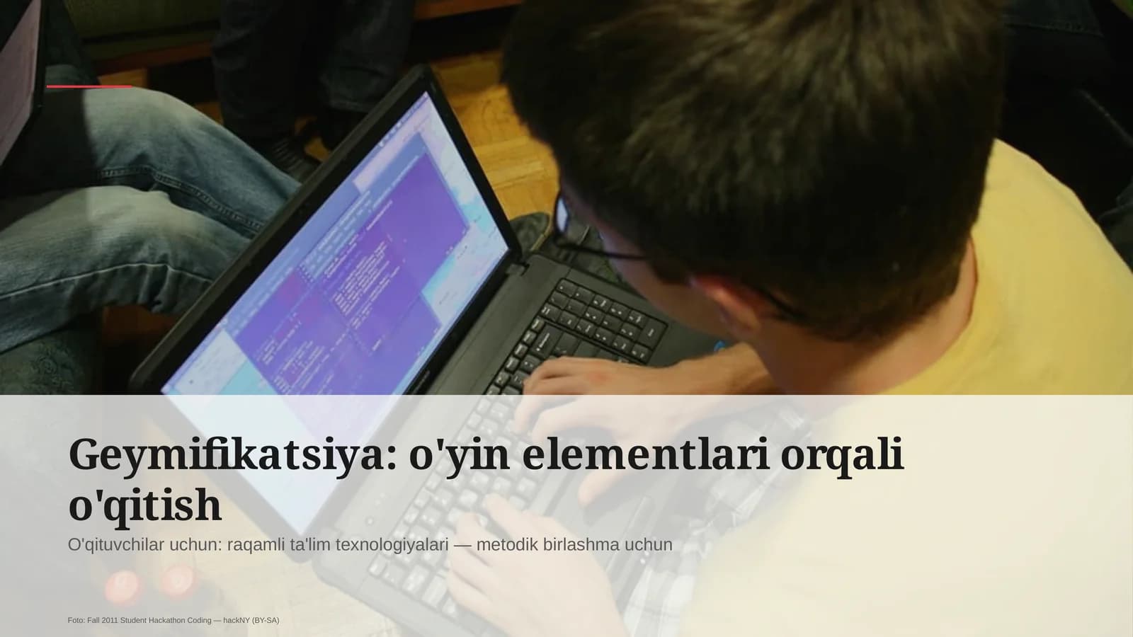 Geymifikatsiya: o'yin elementlari orqali o'qitish