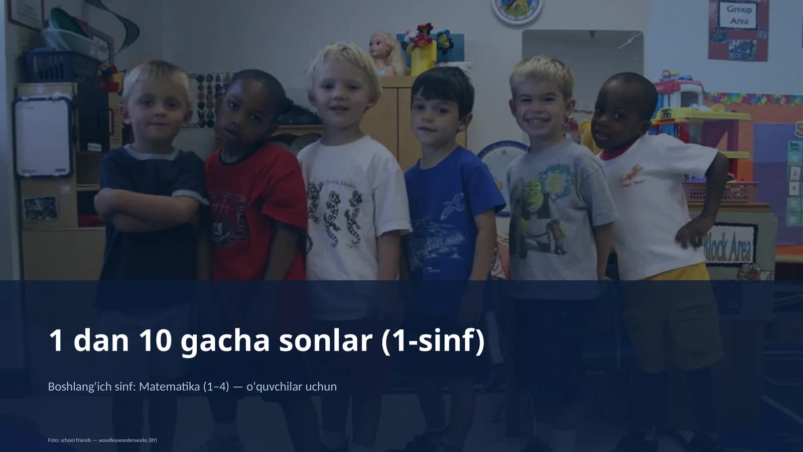 1 dan 10 gacha sonlar (1-sinf)
