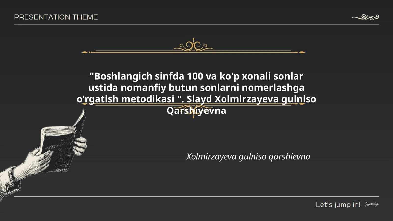 Nomanfiy butun sonlarni nomerlashga o'rgatish metodikasi