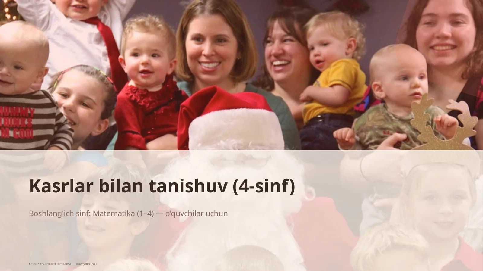 Kasrlar bilan tanishuv (4-sinf)